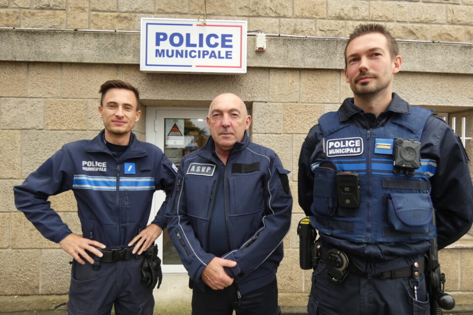 De gauche à droite, Guillaume Mancel, Marc Lefeuvre et Maxime Bouloy sont prêts pour sécuriser la foire Saint-Martin.